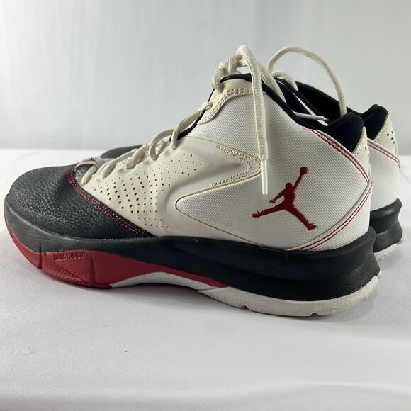 Vintage NIKE Men's Jordan Court Vision 99 White/Gym Red/Black Shoes size 8.5 - Picture 6 of 13